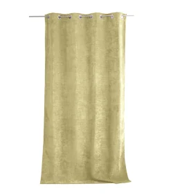 Rideau thermique en velours tramé "Velvet" - 140x260cm - Vert tilleul