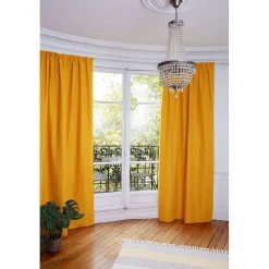 Rideau thermique Galon fronceur Jaune MC215 130 x 250 (LxH)