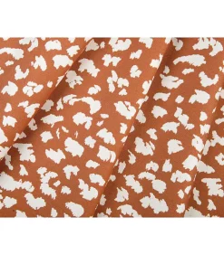 Rideau thermique obscurcissant et phonique "bouleau" 140 x 240 cm motif tacheté - 140x240cm - Terre cuite