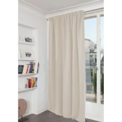 Rideau thermique occultant Galon fronceur Beige MC634 140 x 260 (LxH)