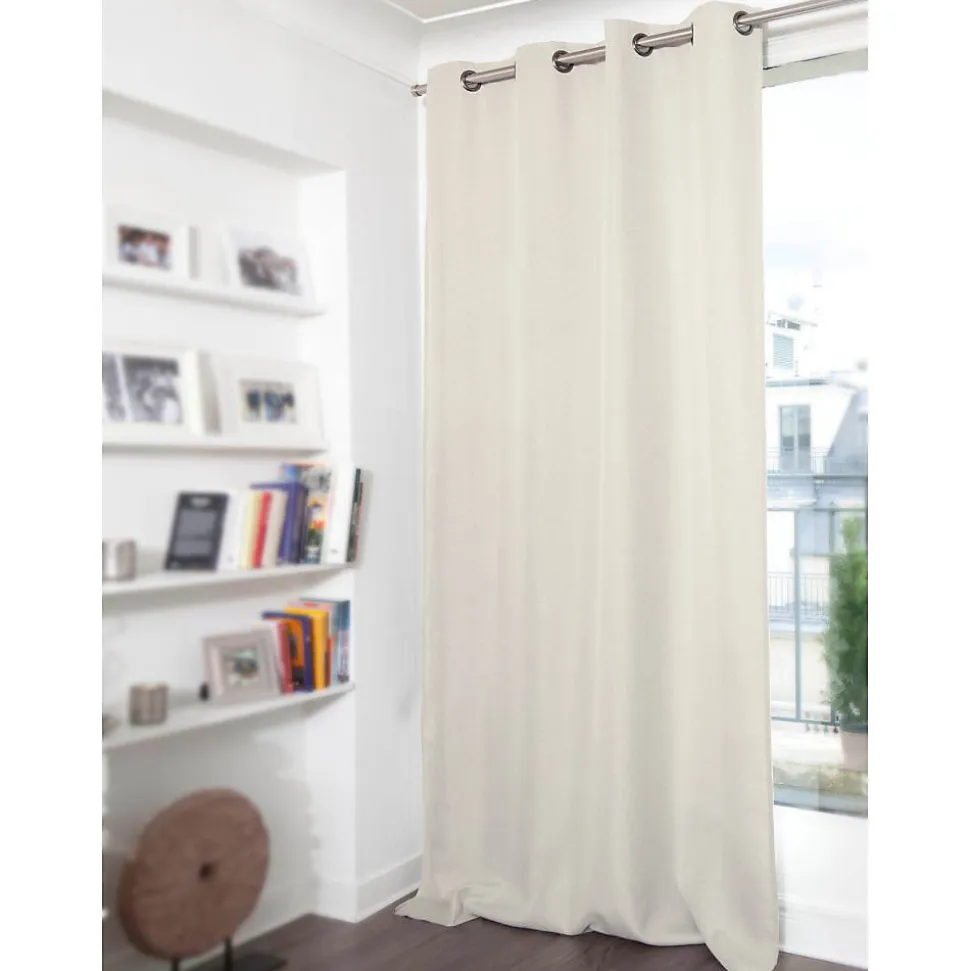 Rideau thermique occultant Oeillets Beige MC632 130 x 260 (LxH)