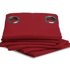 Rideau thermique occultant Oeillets Rouge MC310 140 x 260 (LxH)
