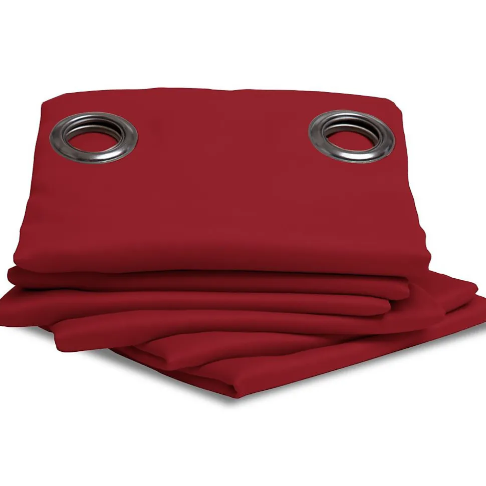 Rideau thermique occultant Oeillets Rouge MC310 140 x 260 (LxH)