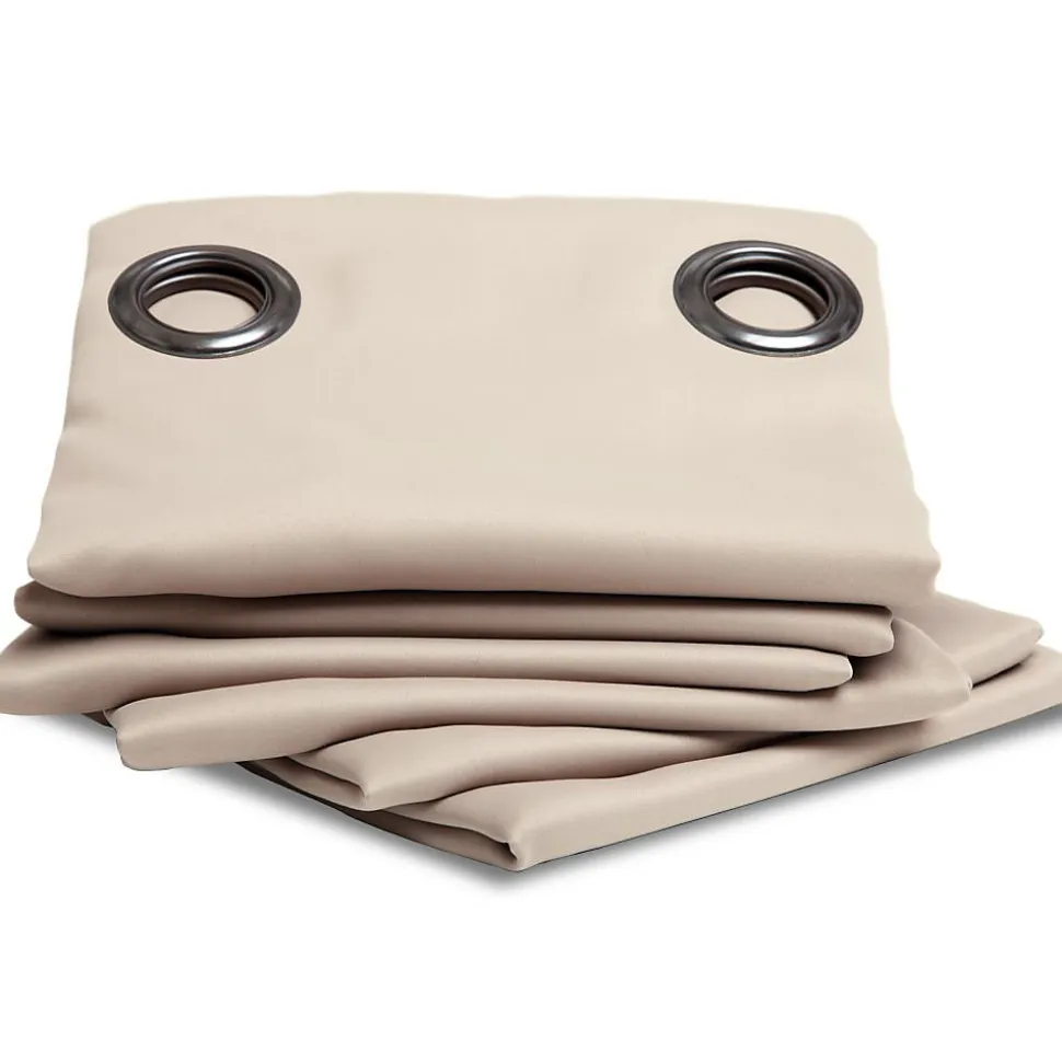 Rideau thermique occultant Oeillets Beige MC634 140 x 350 (LxH)