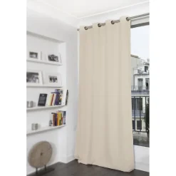 Rideau thermique occultant Oeillets Beige MC634 140 x 350 (LxH)