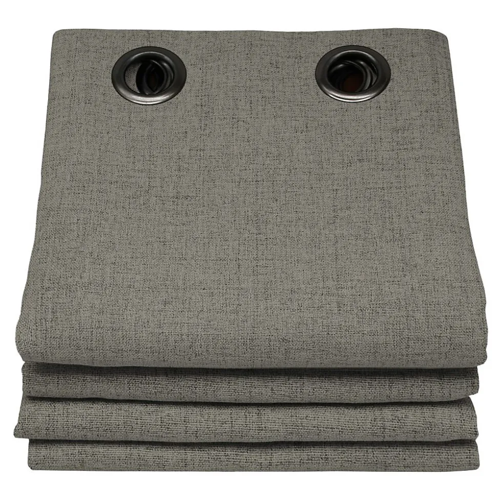 Rideau thermique occultant Oeillets Gris MC740 130 x 260 (LxH)