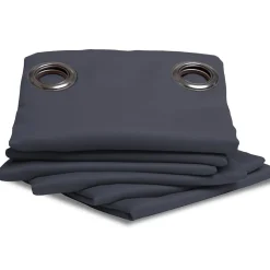 Rideau thermique occultant Oeillets Gris MC713 140 x 260 (LxH)