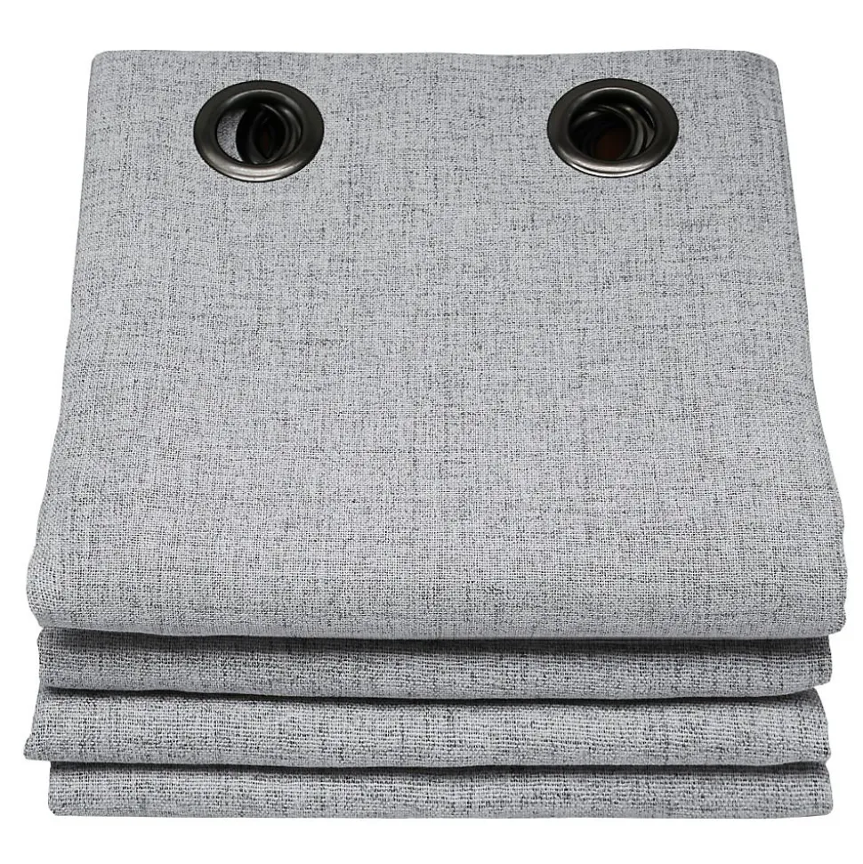 Rideau thermique occultant Oeillets Gris MC733 130 x 260 (LxH)