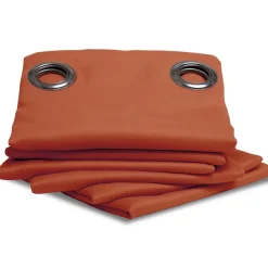 Rideau thermique occultant Oeillets Orange MC374 140 x 260 (LxH)