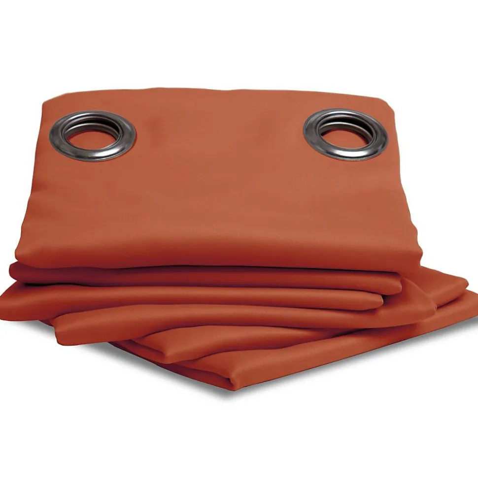 Rideau thermique occultant Oeillets Orange MC374 140 x 260 (LxH)