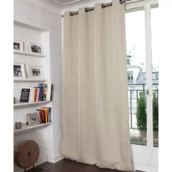 Rideau thermique occultant Oeillets Beige MC632 130 x 260 (LxH)