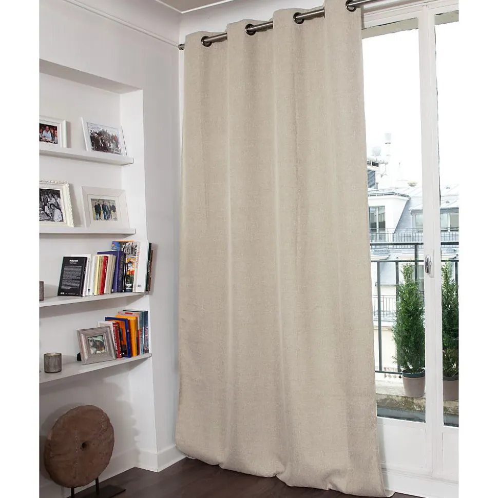 Rideau thermique occultant Oeillets Beige MC632 130 x 260 (LxH)