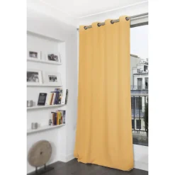 Rideau thermique occultant Oeillets Jaune MC243 140 x 260 (LxH)