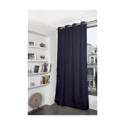Rideau thermique occultant Oeillets Bleu MC412 140 x 260 (LxH)