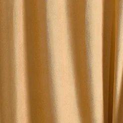 Rideau thermique phonique et semi occultant KONFOR (140x260 cm - Jaune Ocre)