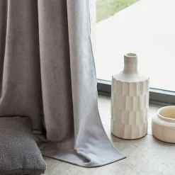Rideau thermique phonique et semi occultant KONFOR (140x260 cm - Gris Perle)