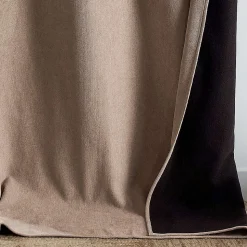 Rideau thermique phonique et semi occultant KONFOR (140x300 cm - Beige)