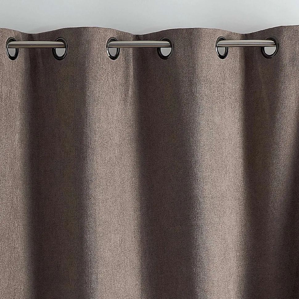 Rideau thermique phonique et semi occultant KONFOR (250x260 cm - Lin)