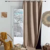 Rideau thermique phonique et semi occultant KONFOR (140x260 cm - Beige)