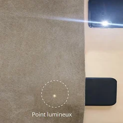 Rideau Thermique suédine doublé Polaire 140x180cm, Prêt à Poser Spécial petite hauteur, Taupe