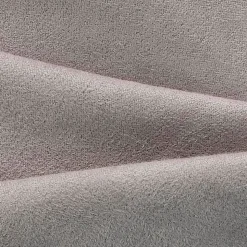 Rideau Thermique suédine doublé Polaire 140x180cm, Prêt à Poser Spécial petite hauteur, Gris
