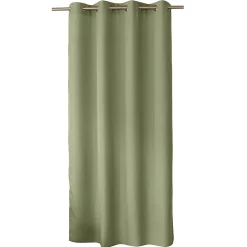 Rideau uni à oeillets (140x240 cm - Vert Olive)