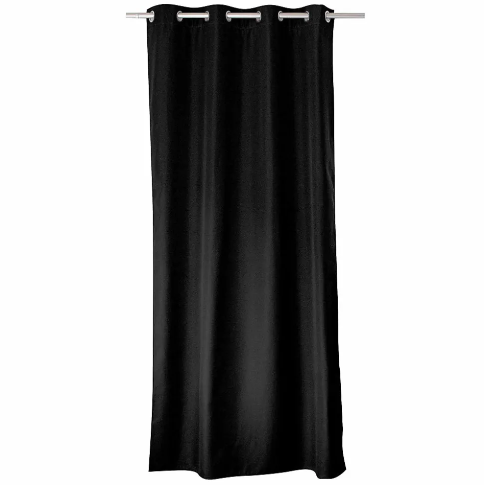 Rideau uni isolant et thermique (140x180 cm - Noir)