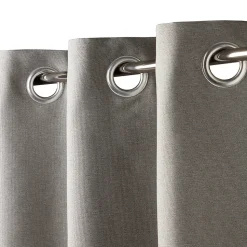 Rideau uni Milone 260 x 140 cm GoodHome gris clair