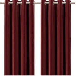Rideau Velvet Valgreta bordeaux l.140 x H.260 cm
