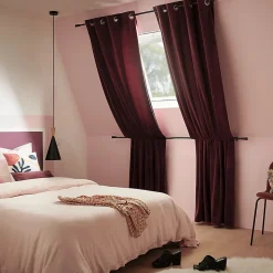 Rideau Velvet Valgreta bordeaux l.140 x H.260 cm