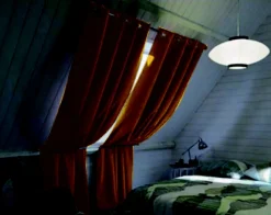 Rideau Velvet Valgreta jaune l.140 x H.260 cm