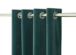 Rideau Velvet Valgreta vert l.140 x H.260 cm
