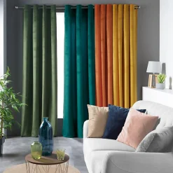 Rideau Velvetine - 140 x 280 Kaki Douceur d'Intérieur