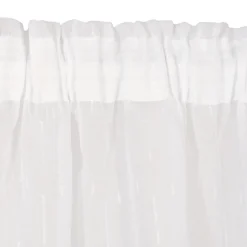 Rideau Voilage à Galon Fronceur Blanc 140x240cm - Élégance et Polyvalence pour Votre Intérieur
