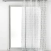 Rideau Voilage à oeillets "Letiko" 140x240cm Blanc