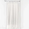 Rideau Voilage à Passants "Casalina" 140x280cm Blanc & Gris