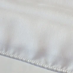 Rideau voilage poly-lin bas plombé (240x240 cm - Blanc)