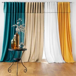 Rideau voilage surfilé passants cachés (140x240 cm - Blanc)