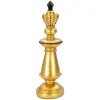 Roi des échecs en résine doré et noir 11x32,5 cm