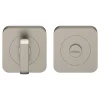 Rosace de fonction rond à visser à condamnation GoodHome Duod effet nickel satin gris Ø52.5mm