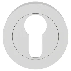 Rosace de fonction rond à visser GoodHome Duod mat blanc Ø50mm