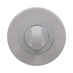 Rosace de fonction rond à visser à condamnation Duod acier mat blanc Ø52mm