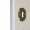Rosace de fonction rond à visser à serrure GoodHome brillant or Ø48mm