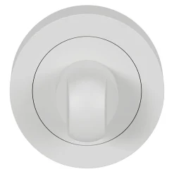 Rosace de fonction rond à visser à condamnation GoodHome Duod mat blanc Ø50mm
