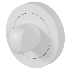 Rosace de fonction rond à visser à condamnation GoodHome Duod mat blanc Ø50mm