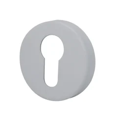 Rosace de fonction rond à visser Duod acier mat blanc Ø52mm
