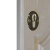 Rosace de fonction rond à visser GoodHome brillant or Ø48mm