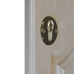Rosace de fonction rond à visser GoodHome brillant or Ø48mm