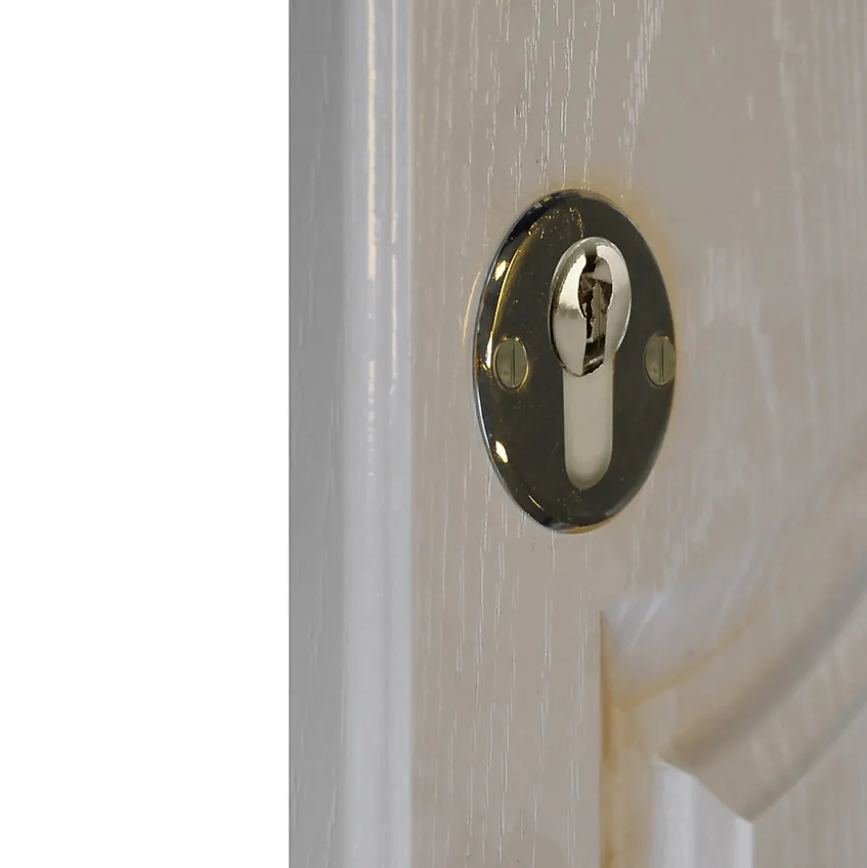 Rosace de fonction rond à visser GoodHome brillant or Ø48mm