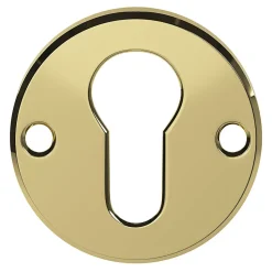 Rosace de fonction rond à visser GoodHome brillant or Ø48mm